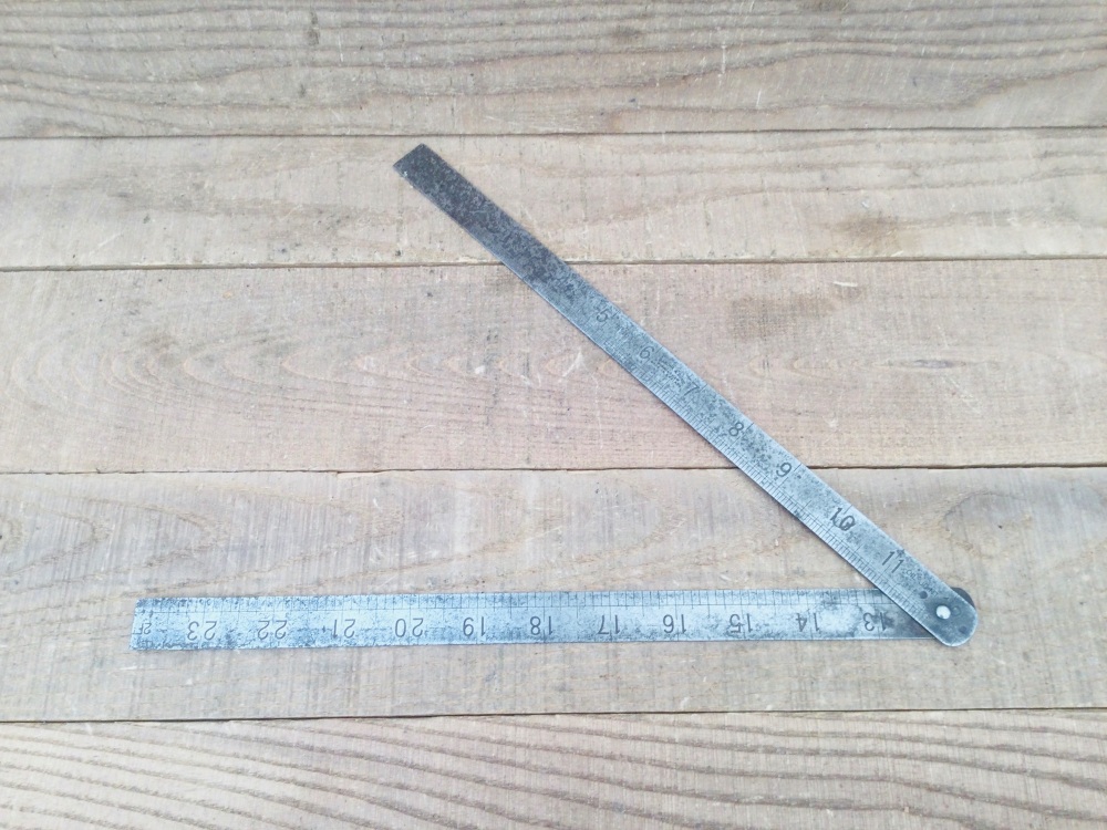 Rabone & Sons Birmingham No.1637 Jointed 24” Steel Rule