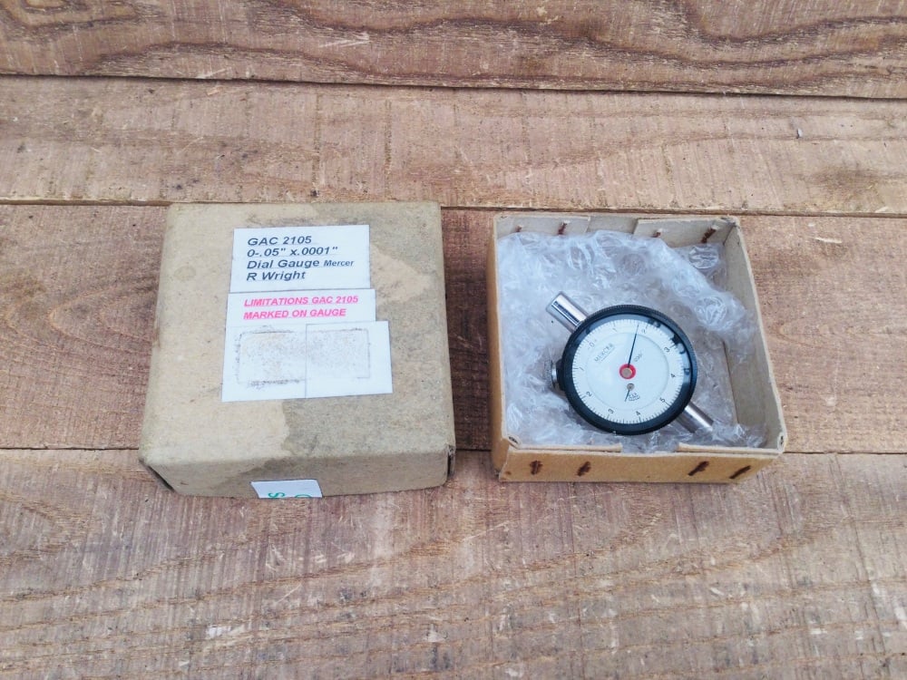Mercer Imperial DTI .0001 Dial Test Indicator Made In England