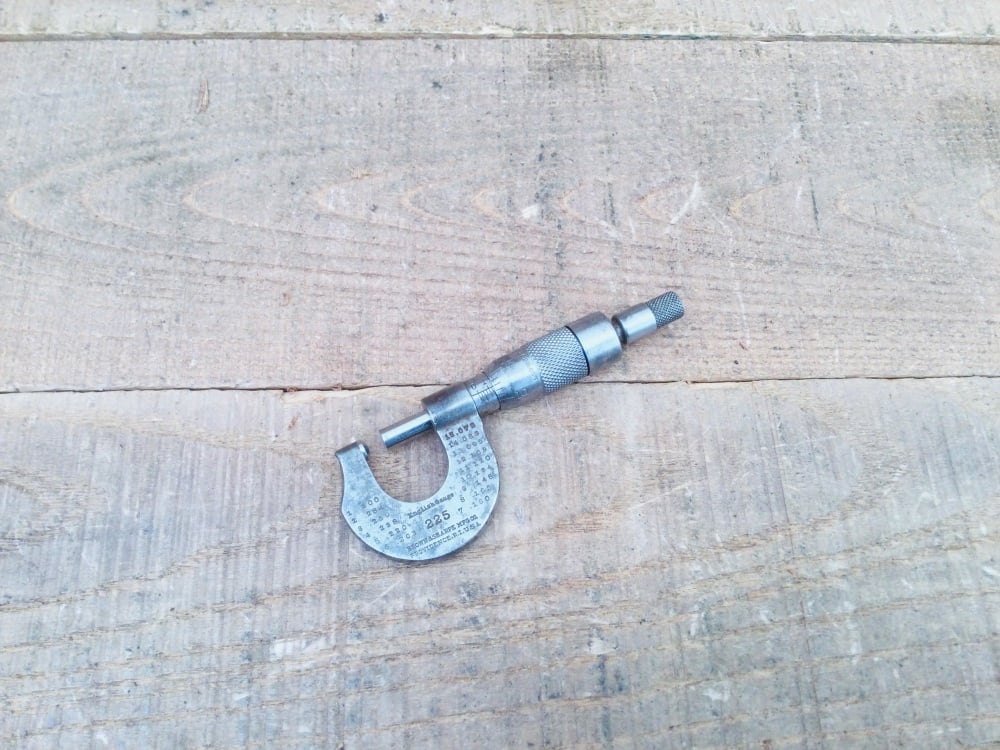 Vintage Brown & Sharpe USA English Gauge Micrometer No. 225
