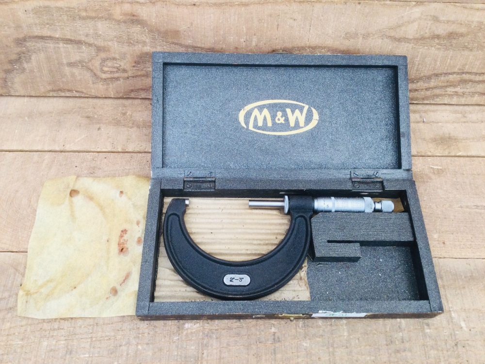 Vintage Moore & Wright No. 966B 2-3” Micrometer