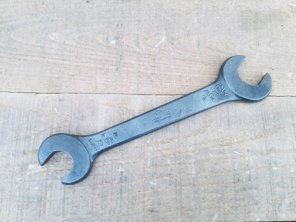 Vintage Snail Brand Open Ended Spanner EN18 - 7/16W x 3/8W
