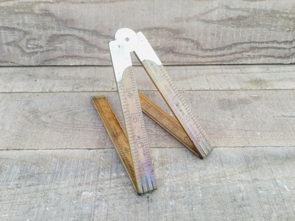 Rabone Boxwood & Brass Arch Joint Four Fold 2ft Rule
