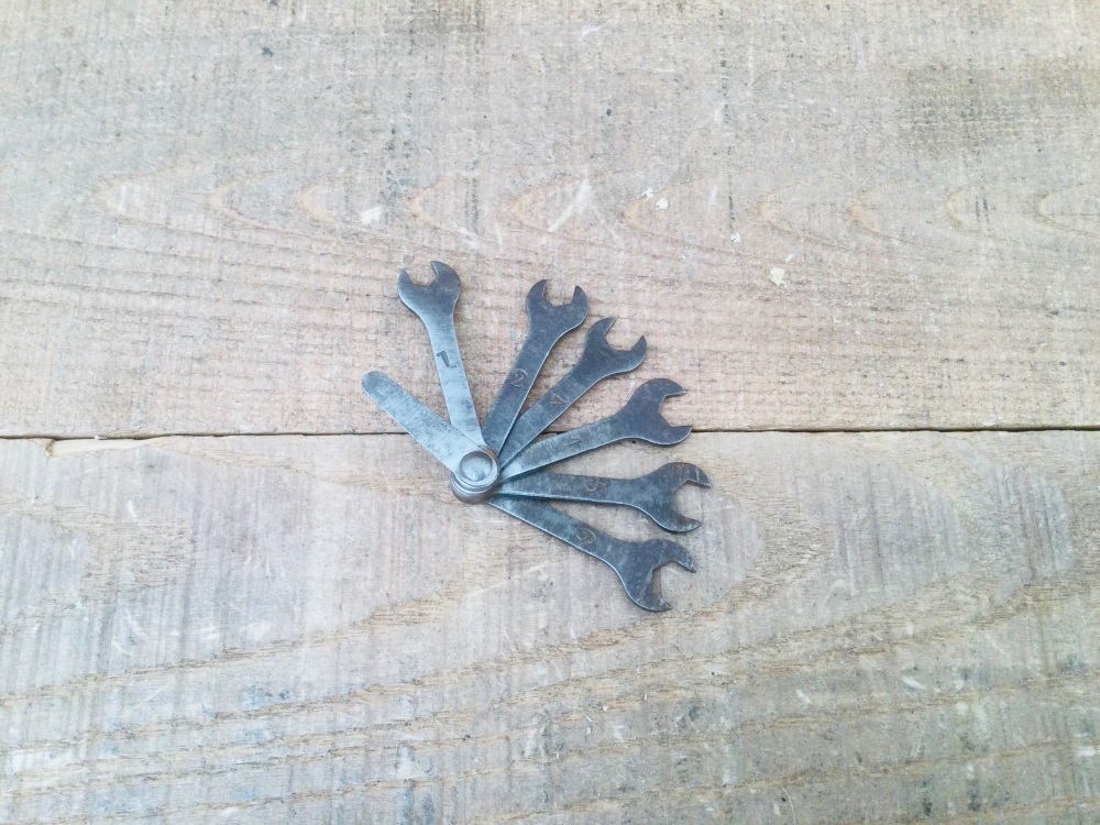 Vintage Automotive Magneto Spanner Set & Feeler Gauge