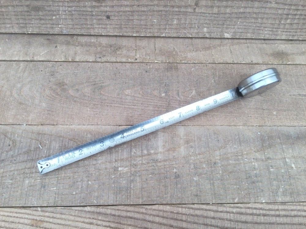Vintage A1 Brand Metal Cased 6ft Imperial Tape Measure