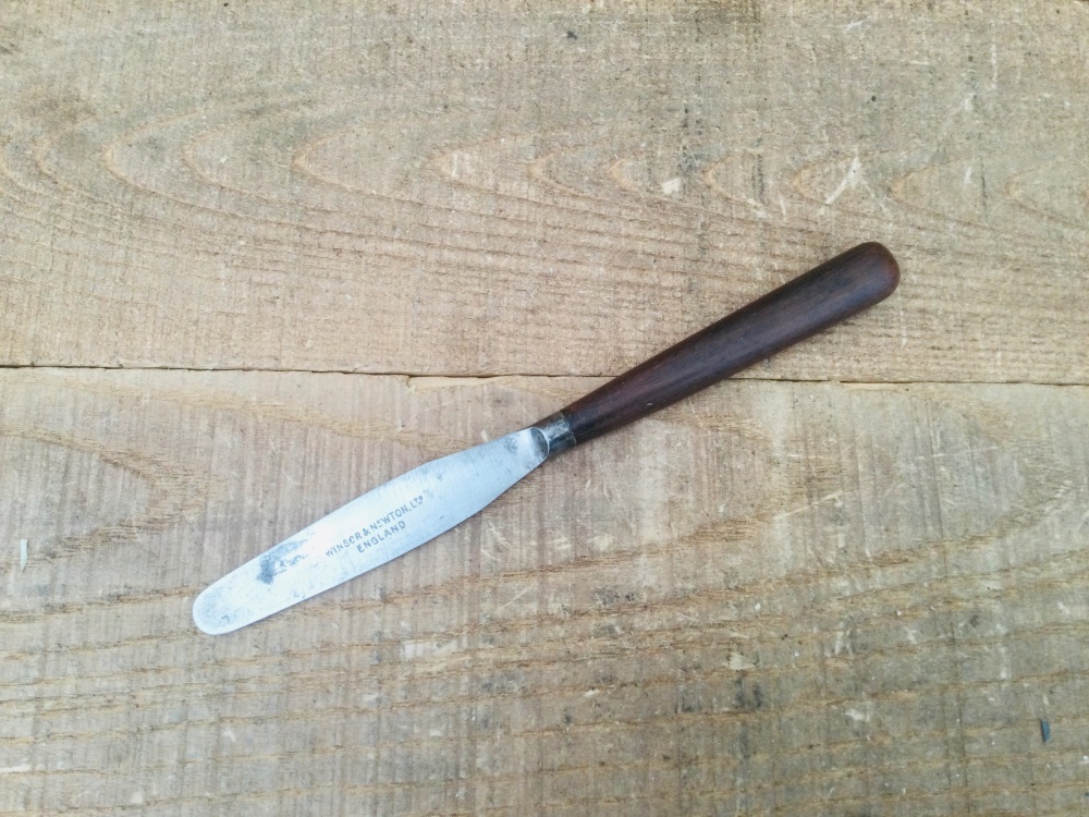 Vintage Winsor & Newton Artists Mini Oil Paint Palette Knife