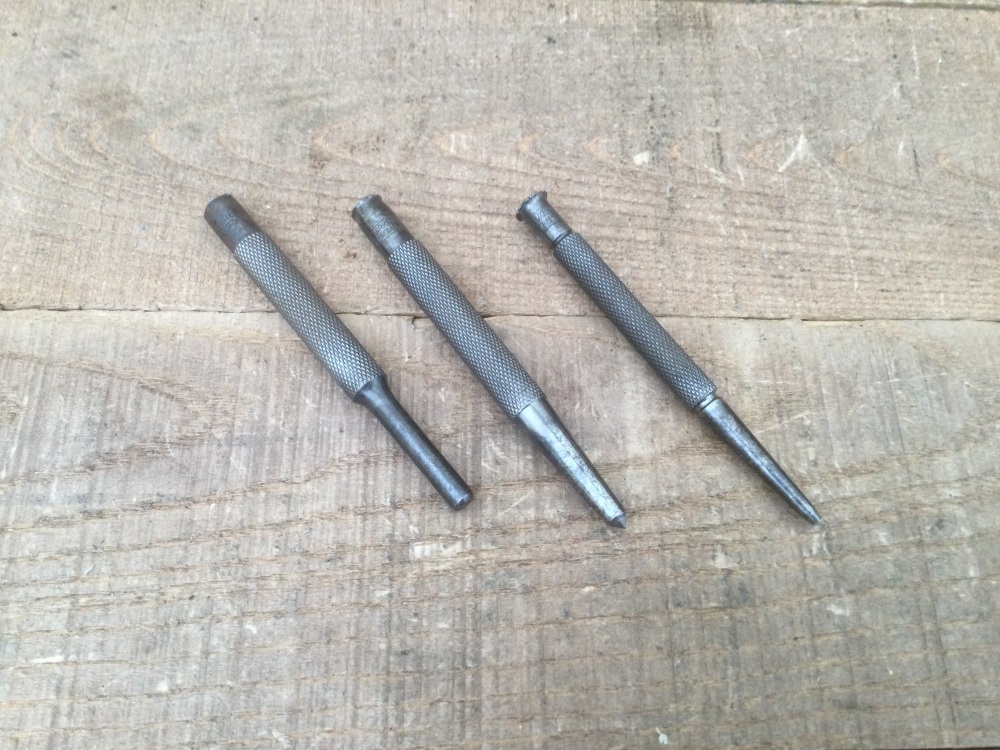 Vintage Moore & Wright Engineers Centre Punch Selection