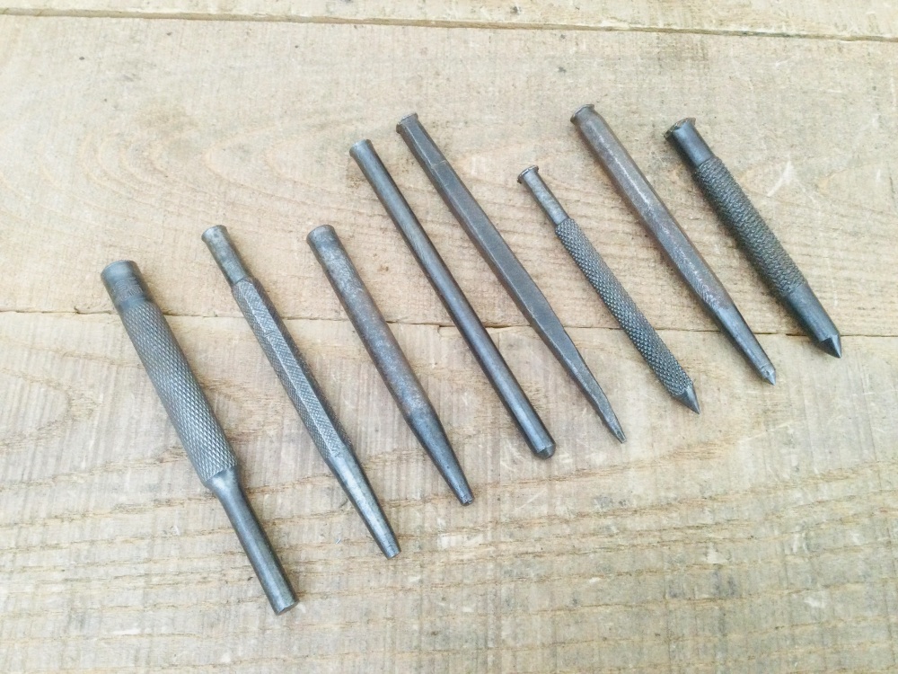 Vintage Engineers Centre Punch Selection