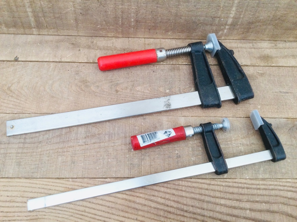 Two Carpentry 300mm F Clamps