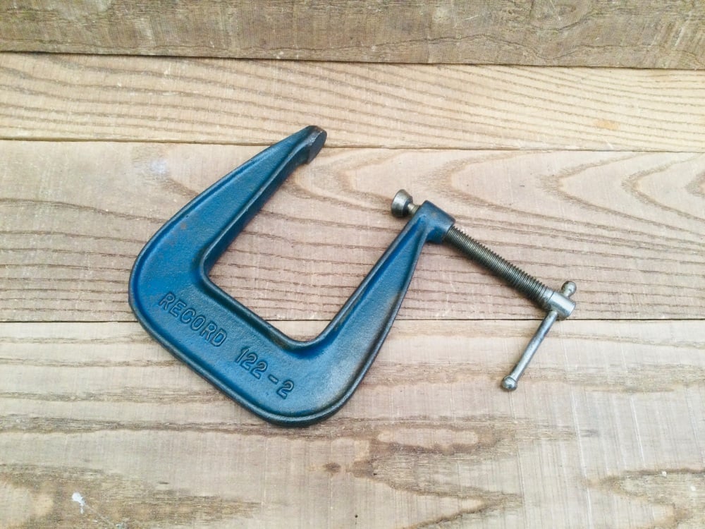 Vintage Record No. 122-2” Long Reach G Clamp