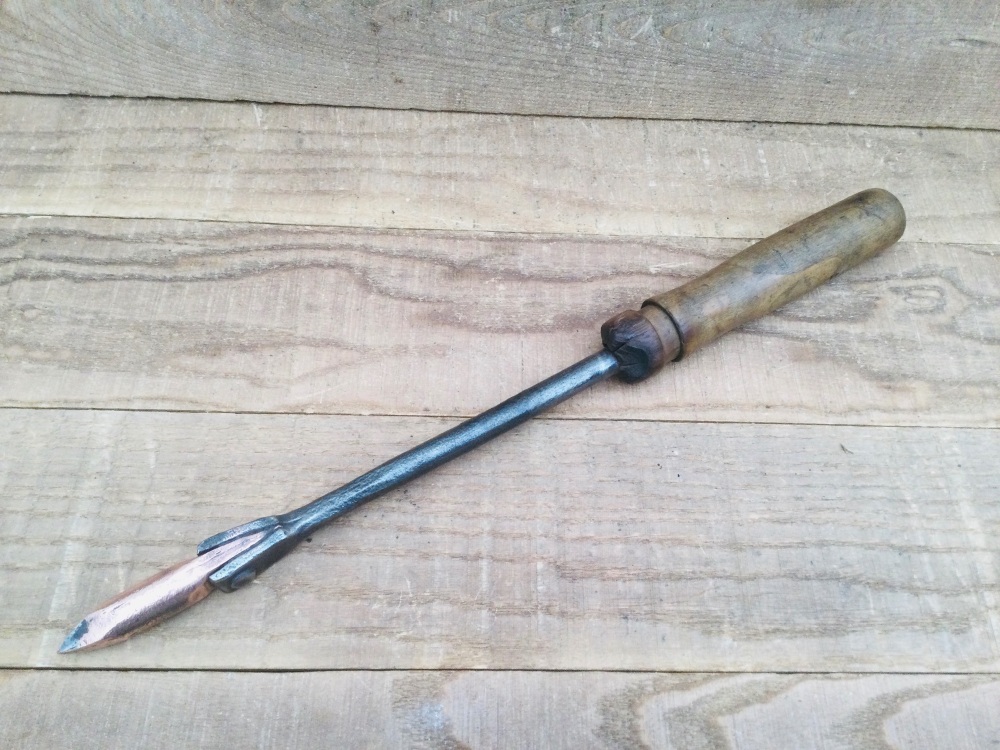 Vintage Hand Forged Copper Tipped Soldering Iron