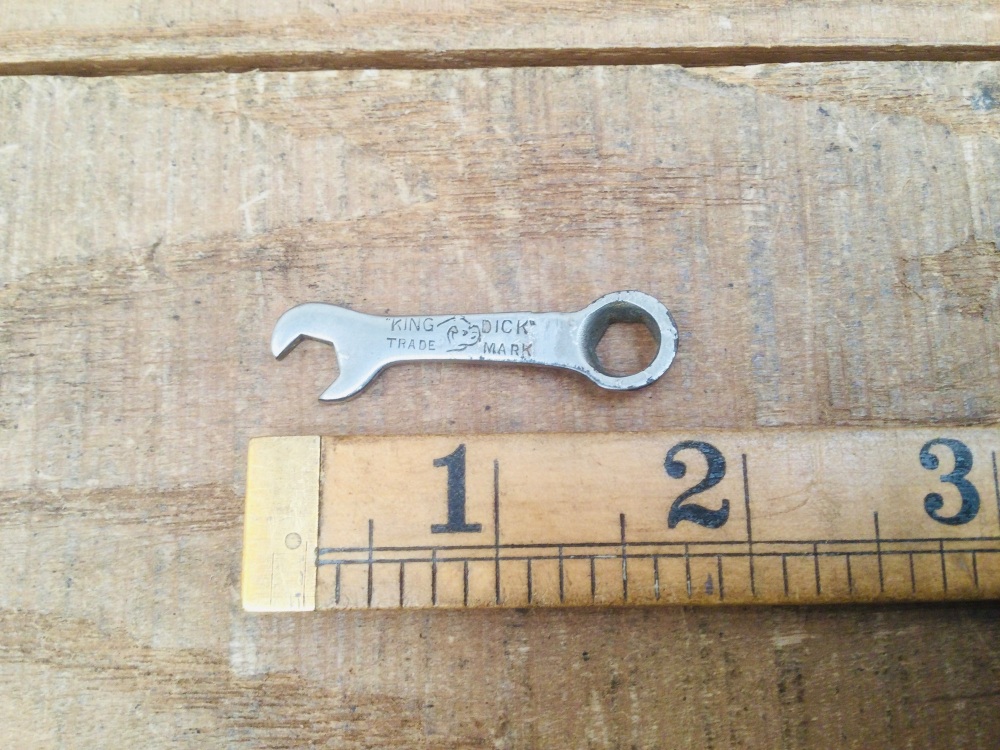 Miniature 2&rdquo; King Dick 1/4&rdquo; Combination Spanner Reg Design No&rsquo; 710046