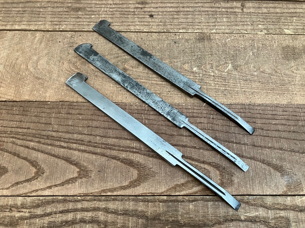 Marples & Sons 3 Wooden Plough Plane Irons