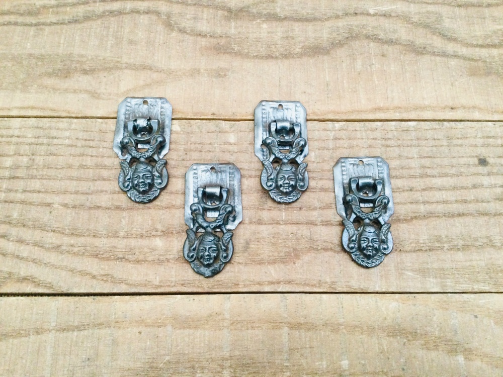 Vintage Decorative Cast Metal Cabinet Drawer Handle Cupboard Pulls