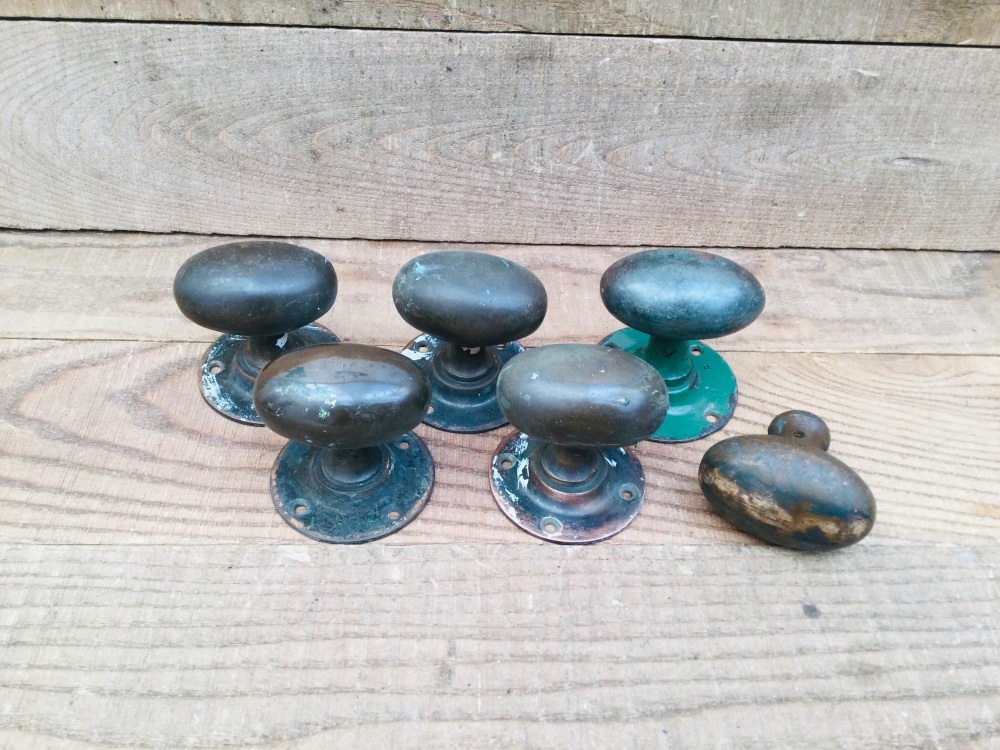 Antique Brass / Copper Oval Knobs Handles