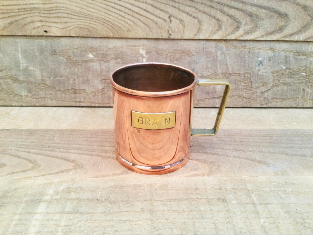 Vintage Copper Tankard Grain Measure Copper Tankard