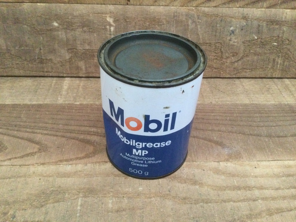 Vintage Mobilgrease MP Automotive 500g Grease Can  & Contents Automobilia