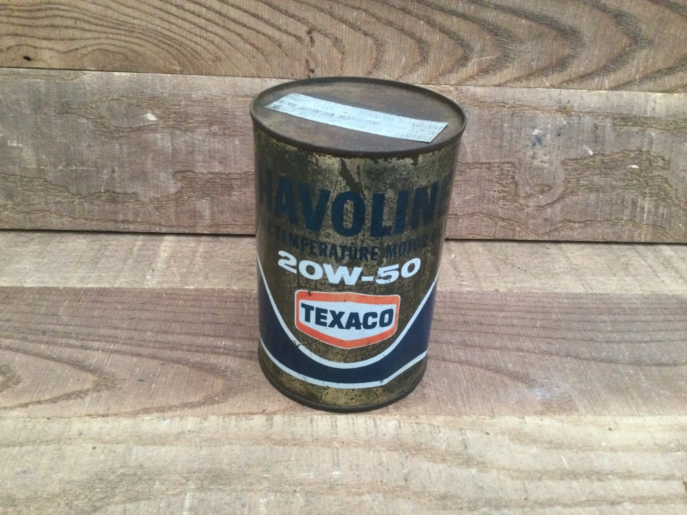 Vintage Unopened Texaco Havoline 20W-50 1 Pint Oil Can