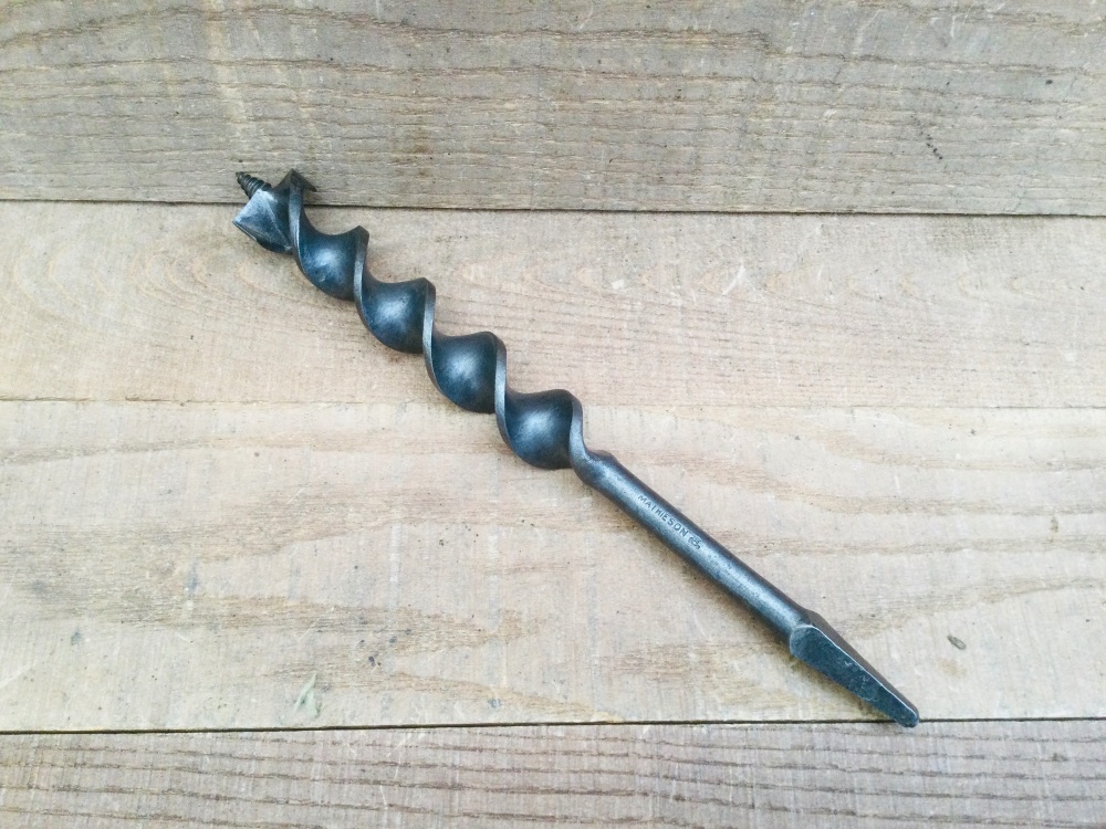 Antique Mathieson 1&rdquo; Carpentry Drill Brace Hole Boring Bit