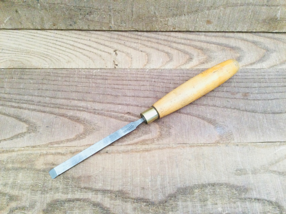 Vintage Marples & Sons 3/8&rdquo; Boxwood Handle Carpentry Firmer Chisel