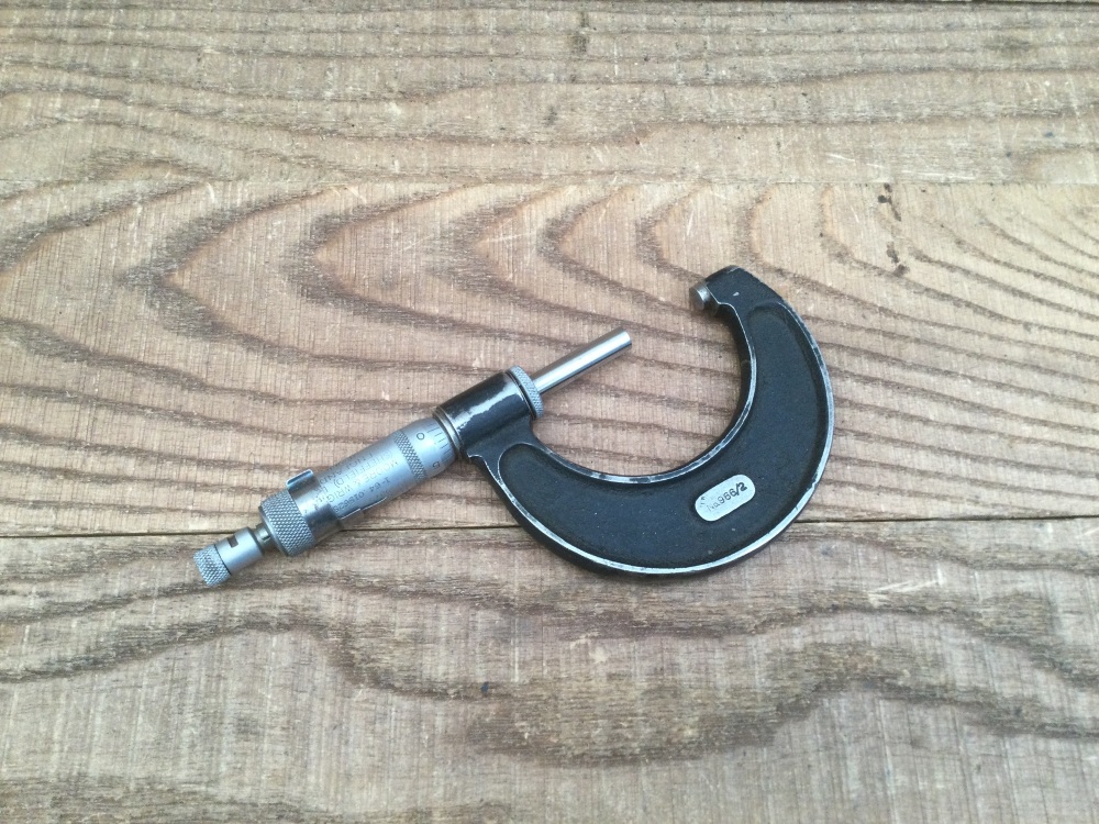 Vintage Moore & Wright Sheffield No. 966/2 1&rdquo;-2&rdquo; Micrometer