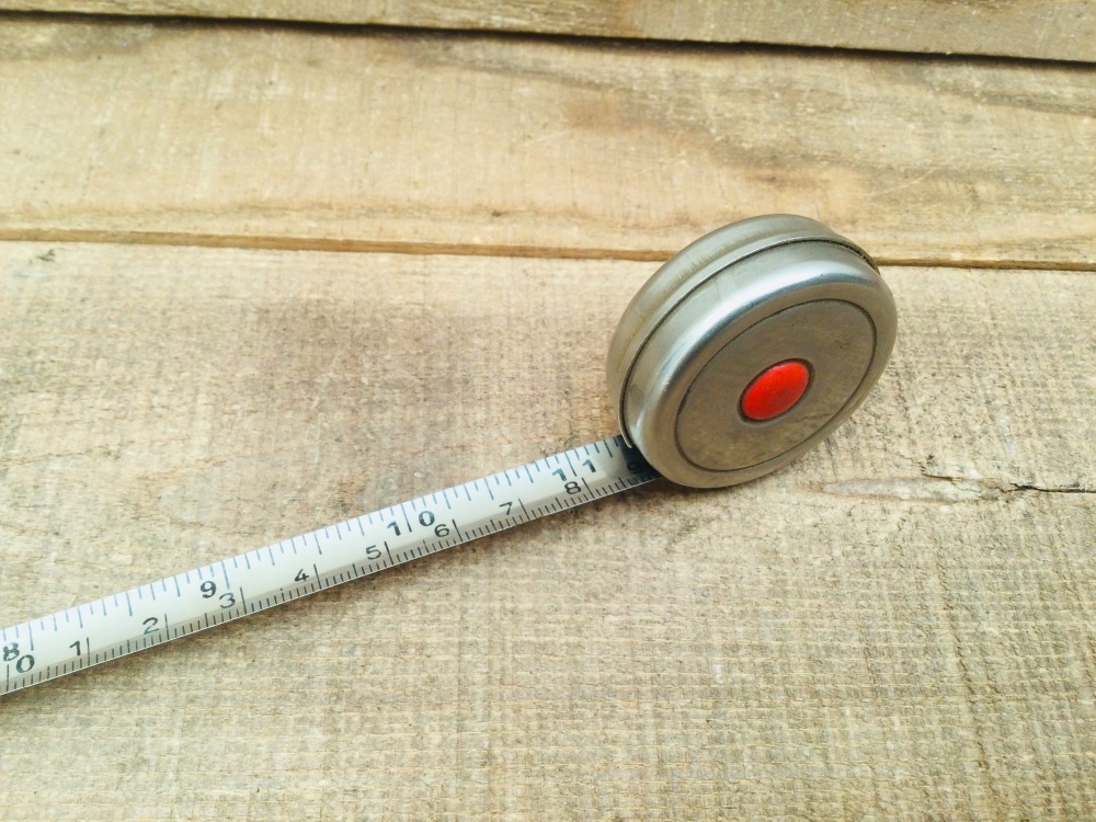 Vintage 1 Metre Steel Pocket Tape Measure