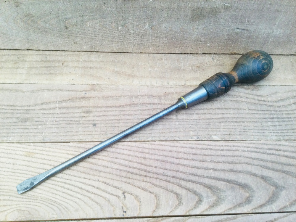 Vintage Stanley England 16&rdquo; C Series Slotted Screwdriver 1/2&rdquo; Tip