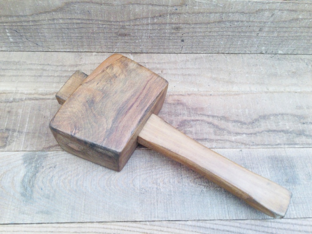 Vintage Wooden Carpenters Mallet