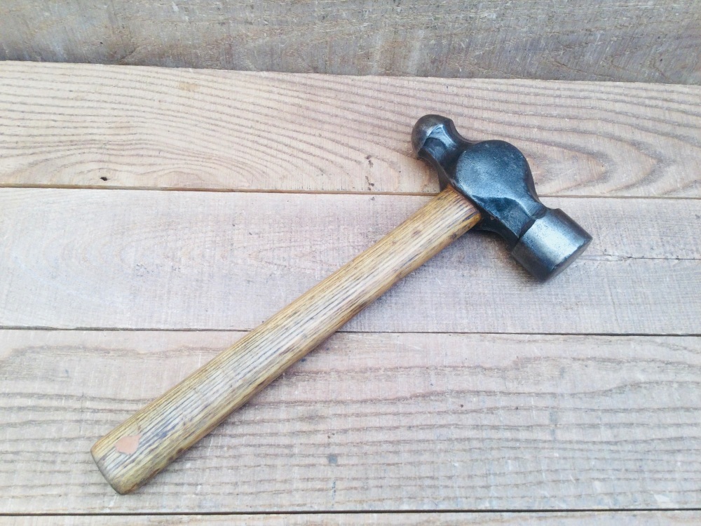 Vintage Engineers Cast Steel 2 lbs Ball Pein Hammer