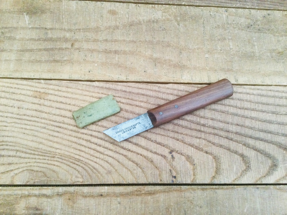Vintage Dryad Handicrafts Of Leicester Leatherworking  Skiving Knife