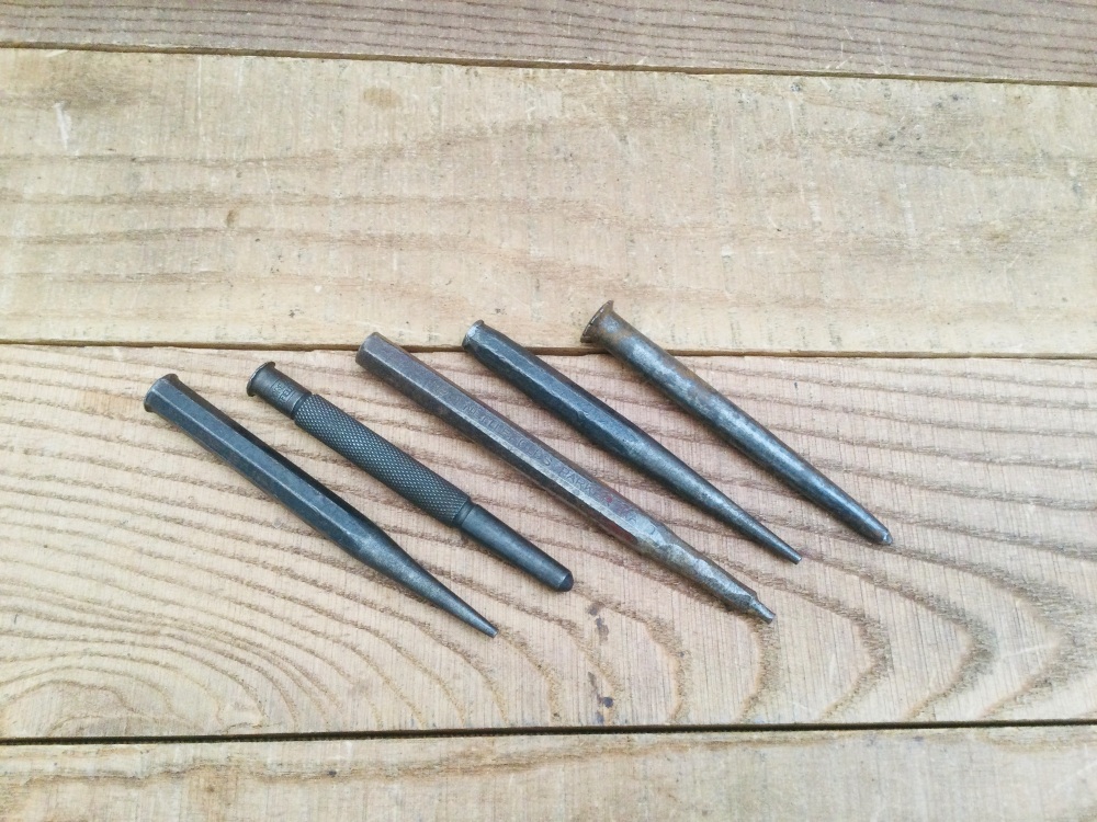 Vintage Engineers Centre Punch Selection