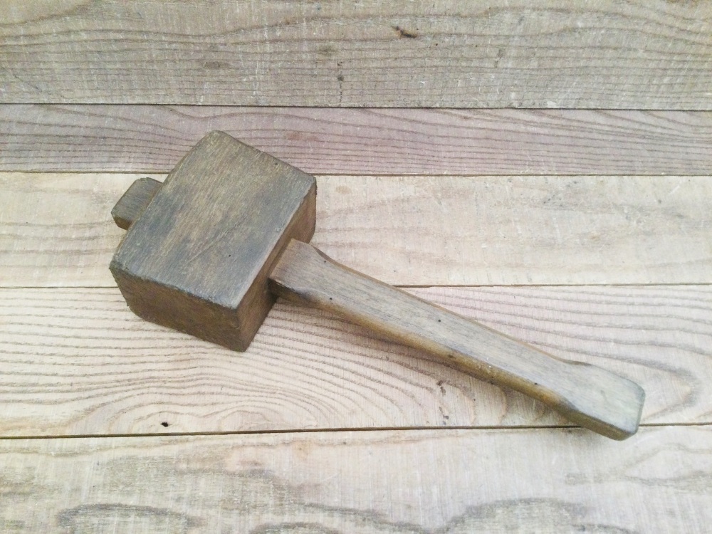 Vintage Emir Wooden Carpenters Mallet