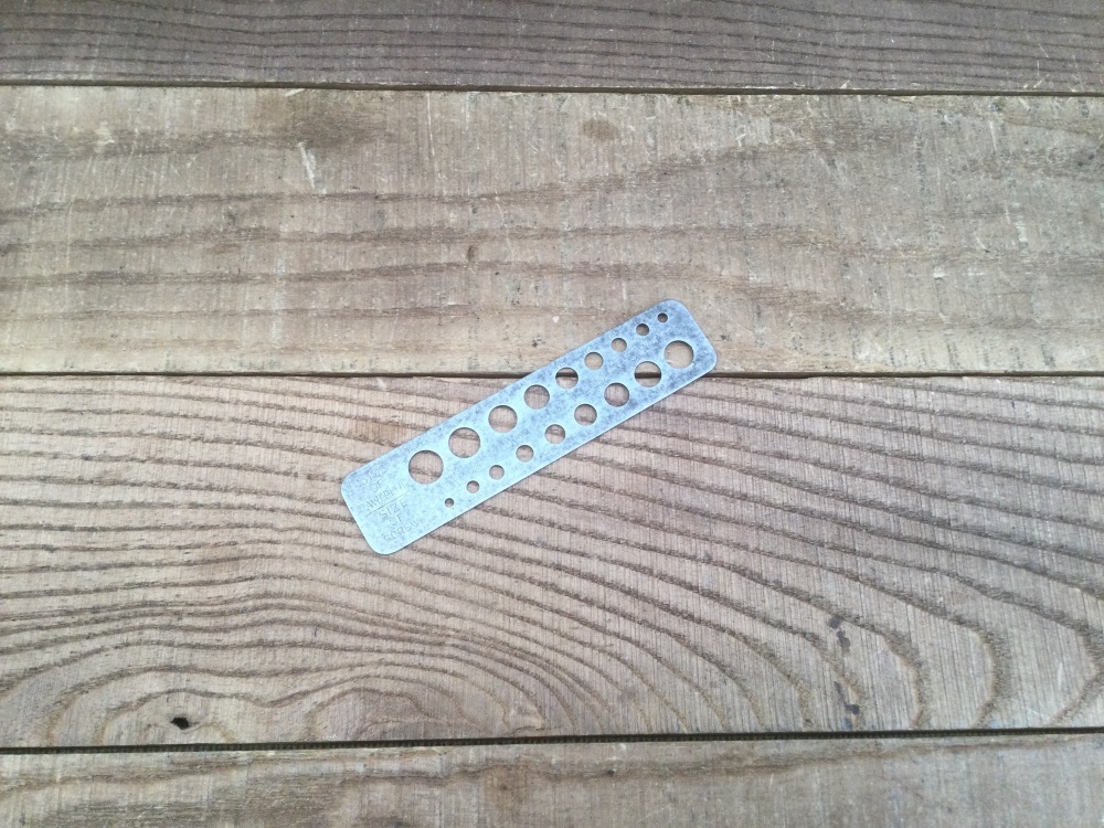 Vintage Rawlplug & Screw Sizing Gauge