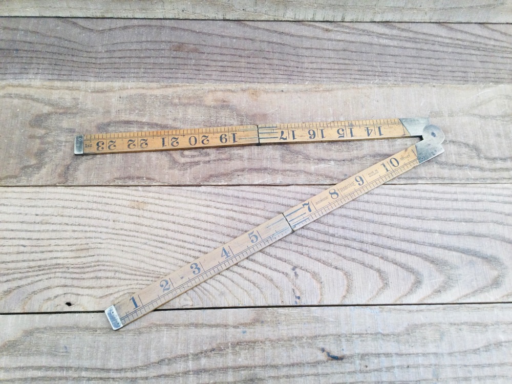 John Rabone & Sons No. 1167 Boxwood Four Fold Rule 2Ft