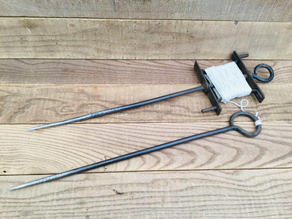 Vintage Cast Steel Gardeners Seed String Line