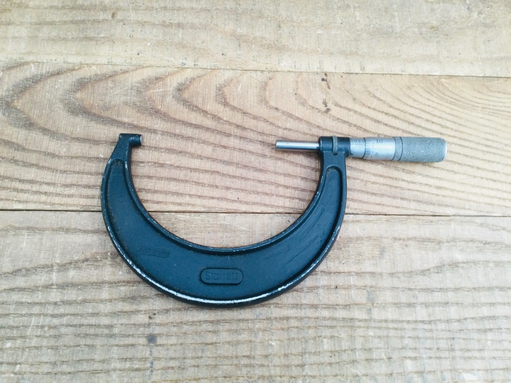 Vintage Starrett No. 436 3&rdquo; - 4&rdquo; Imperial Micrometer