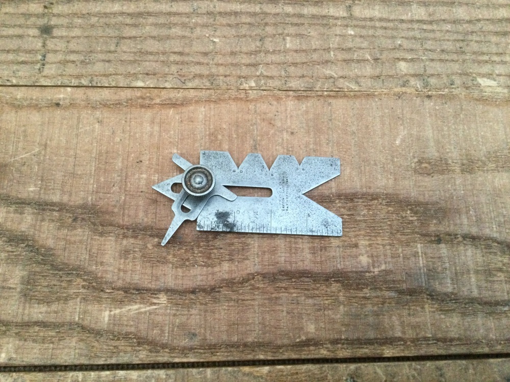 Antique J Wyke & Co Boston Mass USA Patent 1883 Screw Cutting Gauge