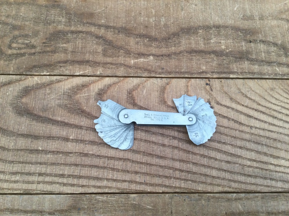 Vintage L.S. Starrett & Co USA No: 178A Fillet Radial Gauge