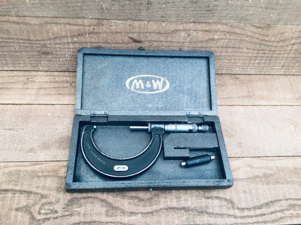 Vintage Moore & Wright No. 966 2-3&rdquo; Micrometer