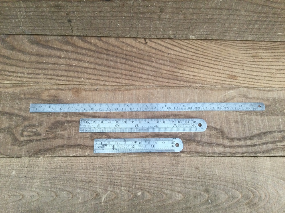Vintage Engineers Steel Rules Selection - Parry & Son, Beech & Pond