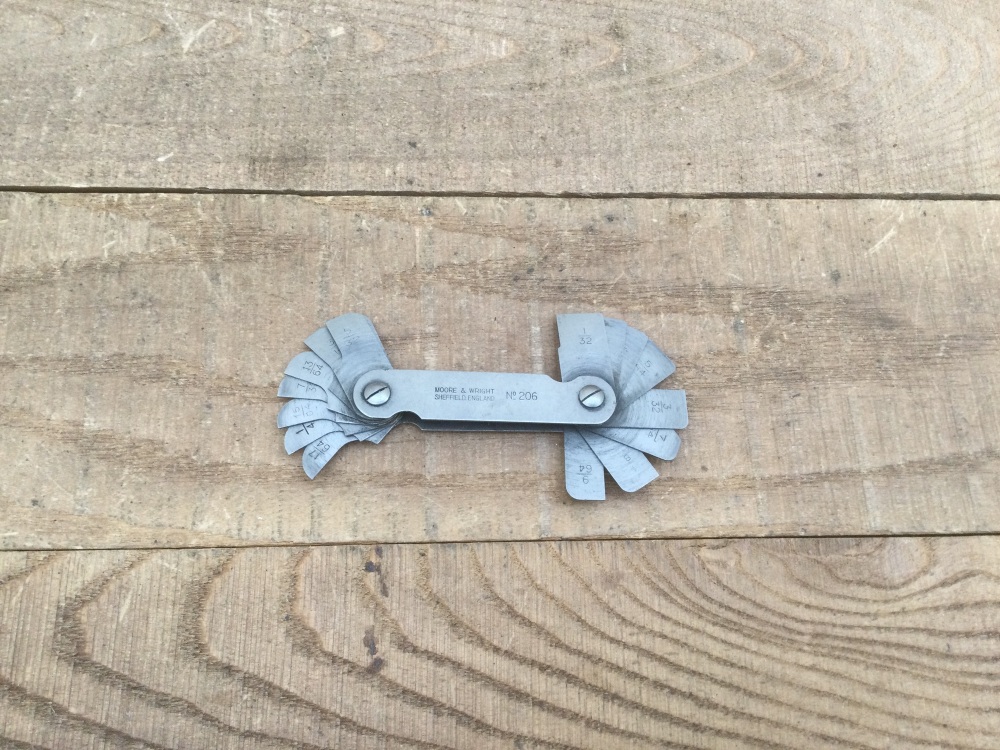 Vintage Machinists Moore & Wright No.206 Radius Gauge