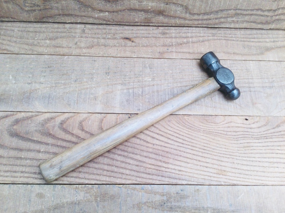 Vintage Stanley 308 Engineers 1/2 lb Ball Pein Hammer