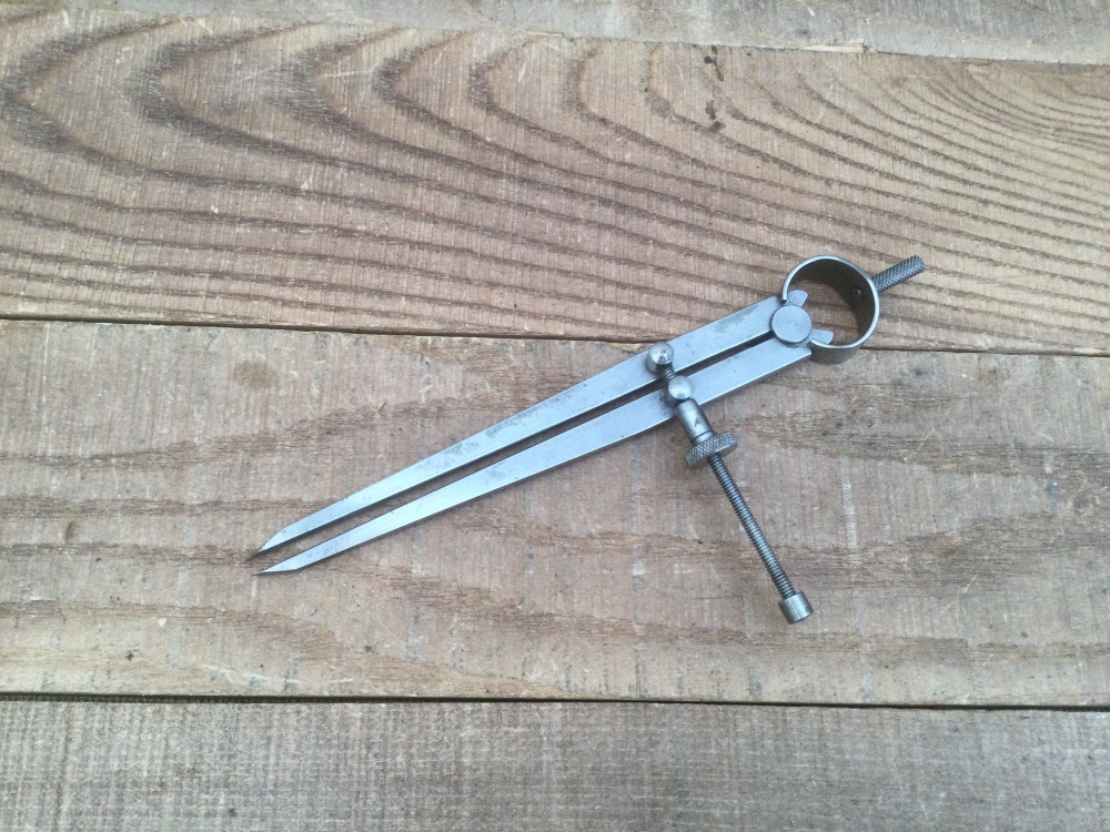 Vintage Moore & Wright Sheffield 7&rdquo; Steel Spring Dividers