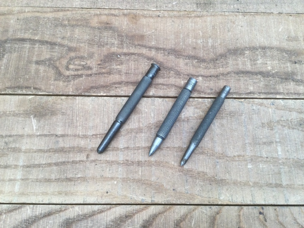 Vintage Moore & Wright Engineers Centre Punch Selection