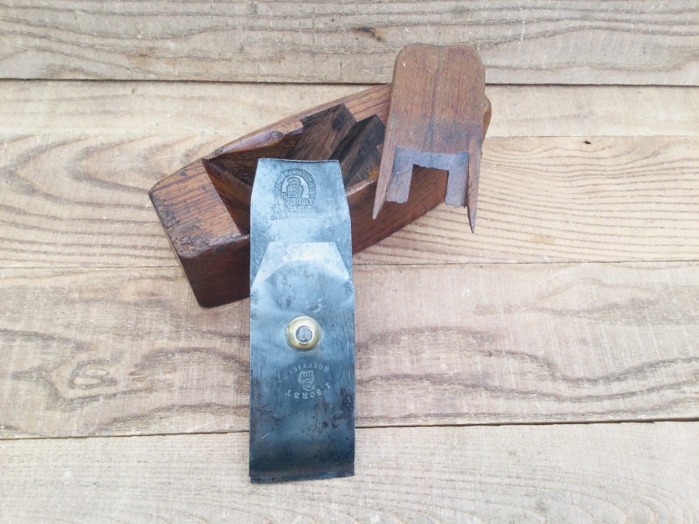 Antique 7&frac12;&rdquo; Coffin Smoothing  Plane 2&rdquo; I Sorby Sheffield Cutter