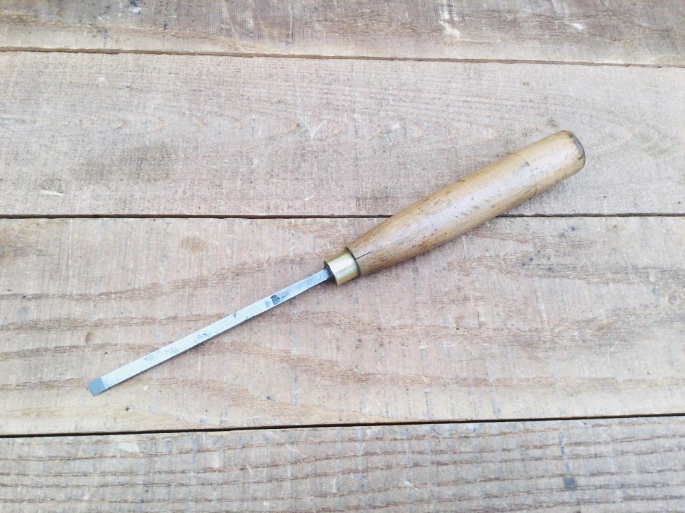 Vintage &frac14;" Sorby Mr Punch Sheffield Beechwood Firmer Chisel