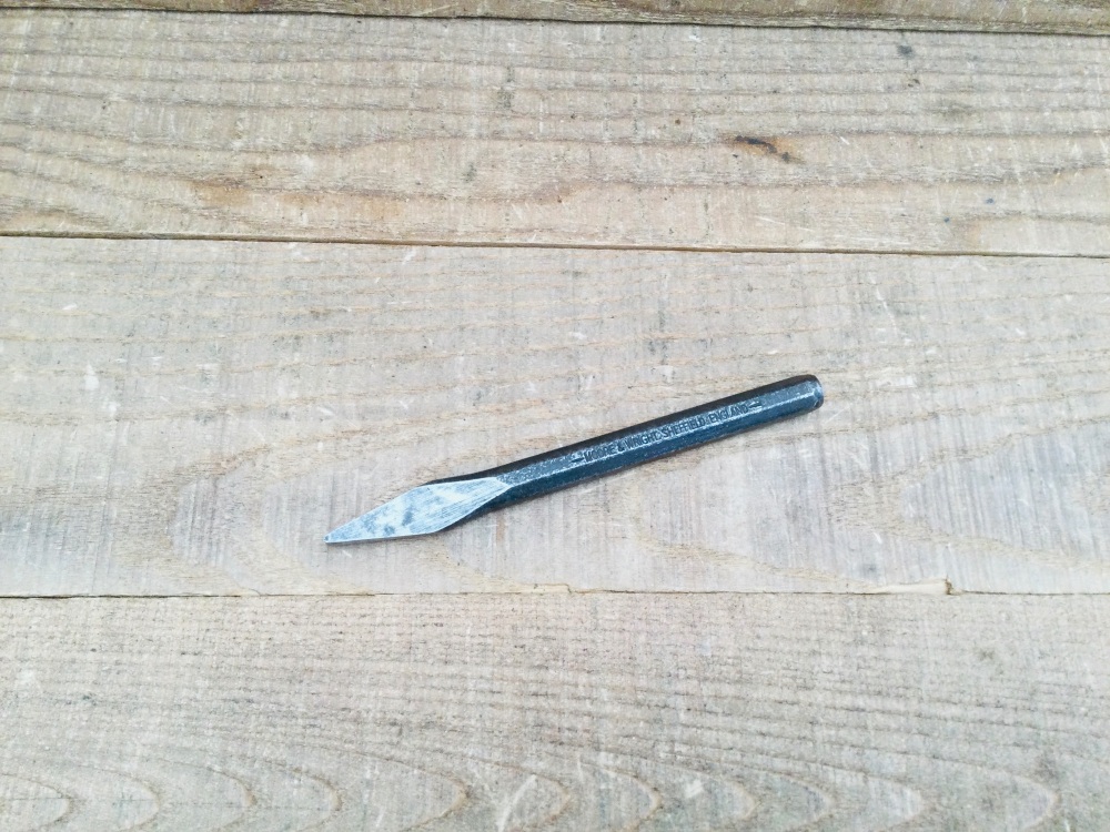 Vintage Moore & Wright 1/4&rdquo; Stone Masons Detail Chisel