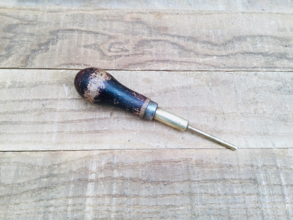 Vintage Rampin Patented Push Pin Tool Beech Handle