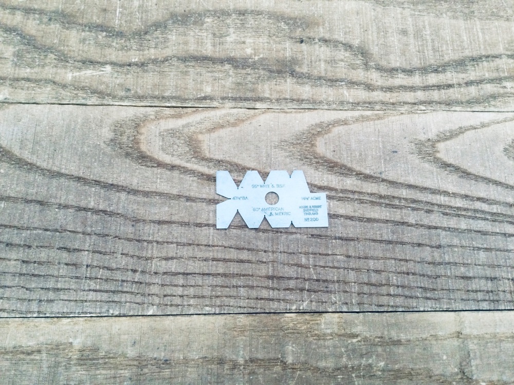 Moore & Wright No.200 Screw Cutting Thread Gauge