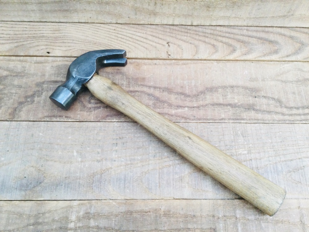 Vintage Cast Steel Carpenters Claw Hammer