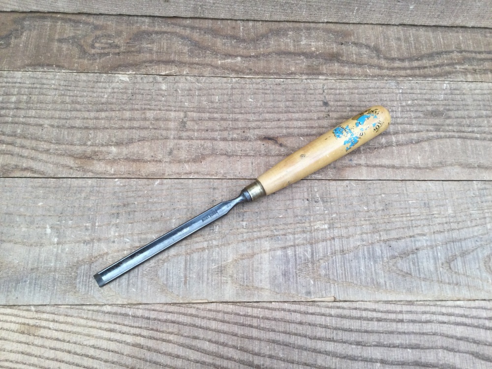 Vintage 3/8&rdquo; Robert Sorby Incannel Boxwood Gouge Chisel